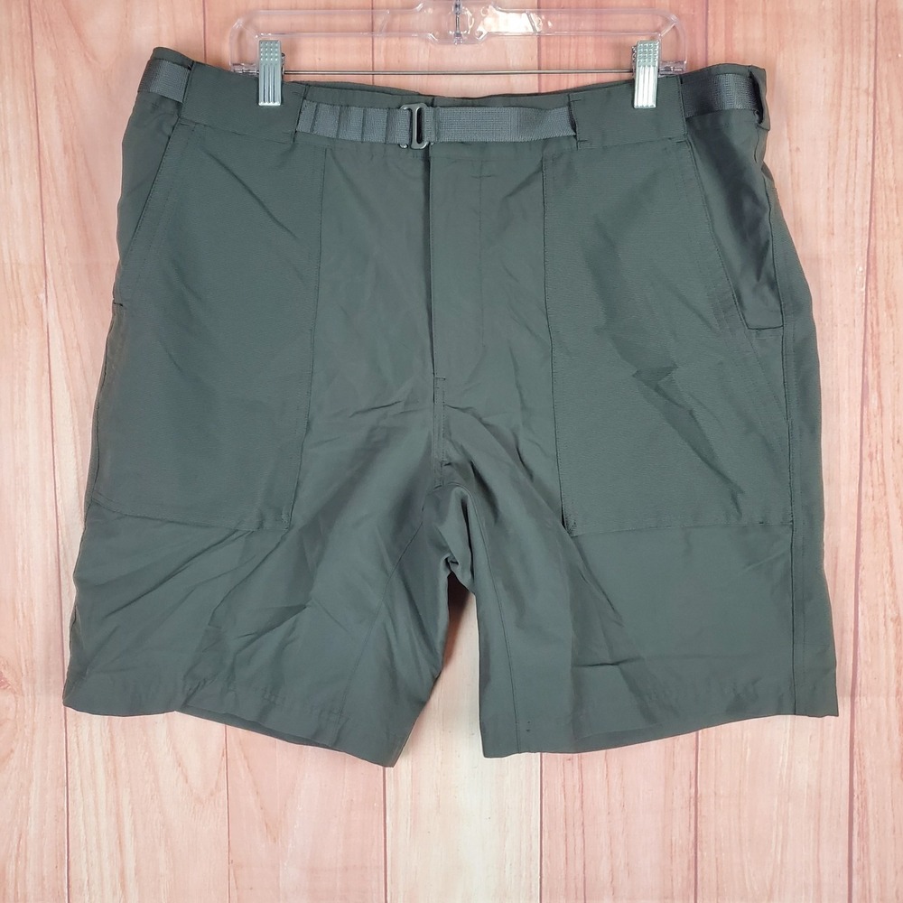 REI Co-op Mens Cargo Shorts Sz 38 (Tagged 40) Green Lightweight Hiking Outdoors